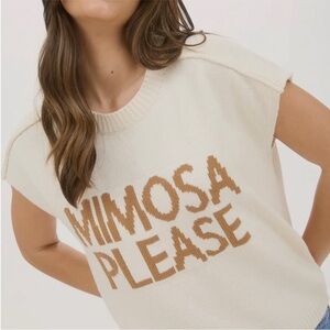 NWT Mimosa Please Sleeveless Top